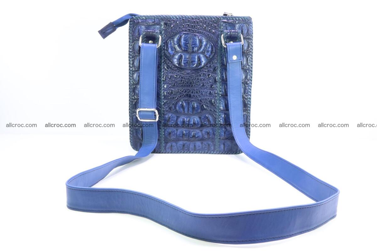 Crocodile skin shoulder bag hand braided edges 131 Foto 3