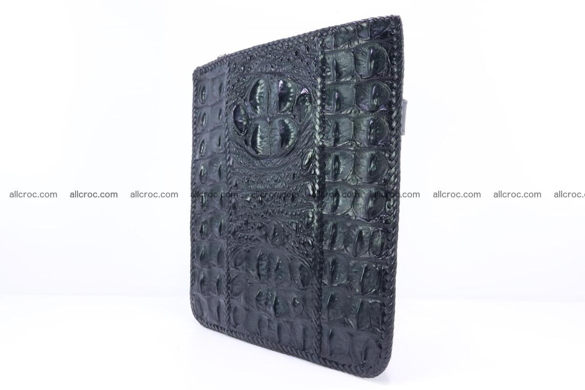 Crocodile skin shoulder bag hand braided edges 133 Foto 2