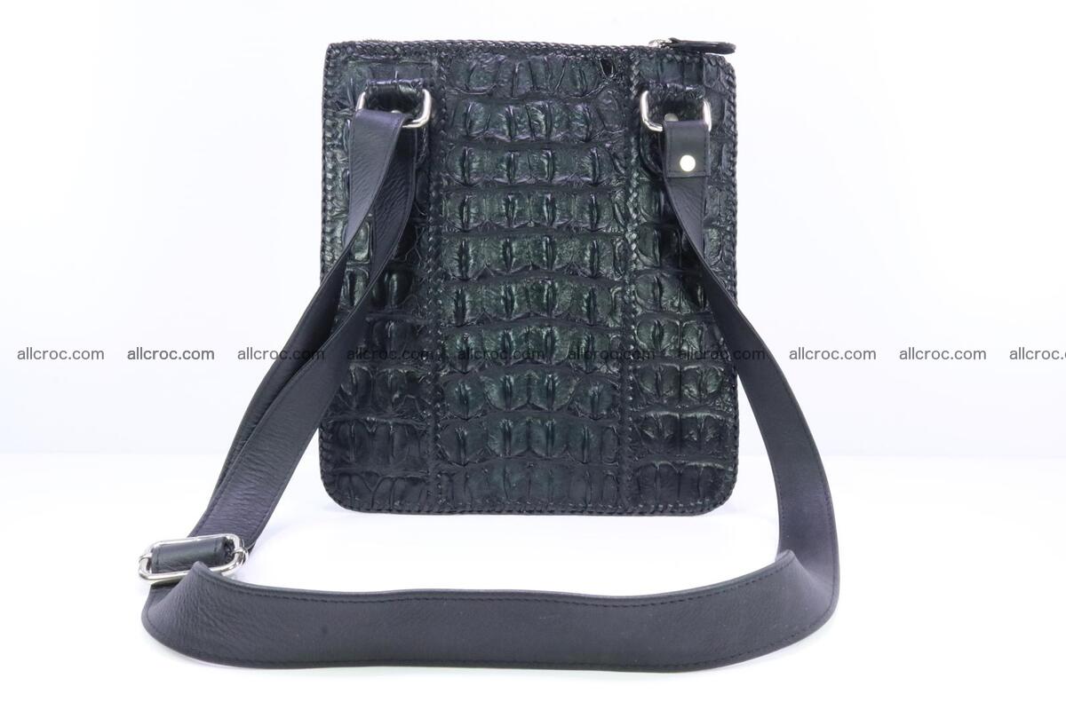 Crocodile skin shoulder bag hand braided edges 133 Foto 3