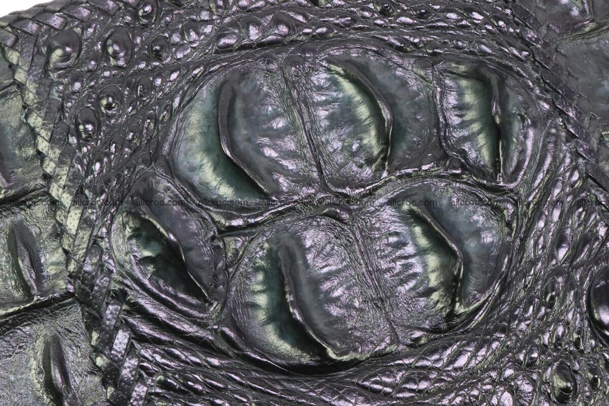 Crocodile skin shoulder bag hand braided edges 133 Foto 6