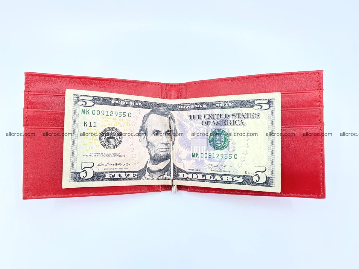 Crocodile leather money clip 937 Foto 4