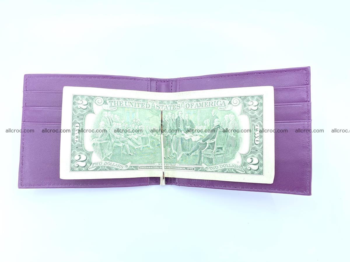 Crocodile leather money clip 939 Foto 4