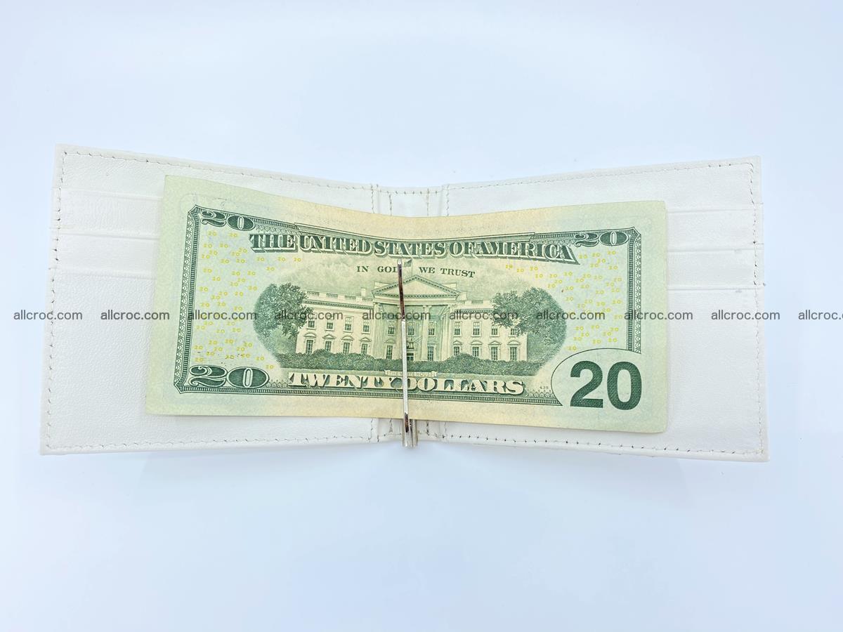 Crocodile leather money clip 941 Foto 5