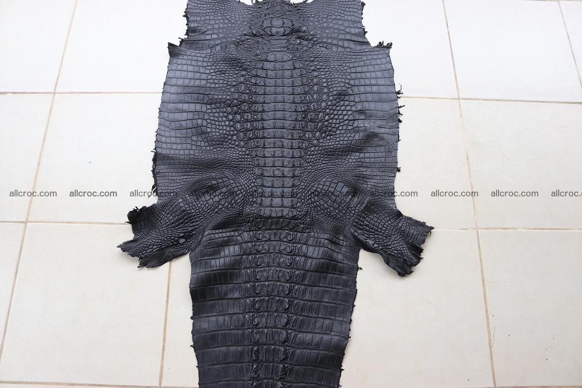 Crocodile skin back part black color 1245 Foto 1