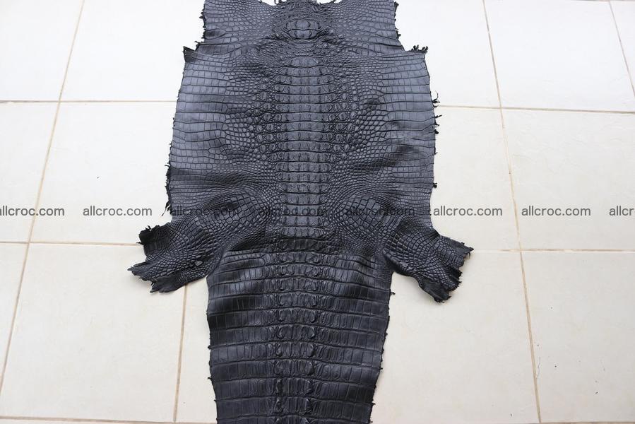 Crocodile skin back part black color 1245