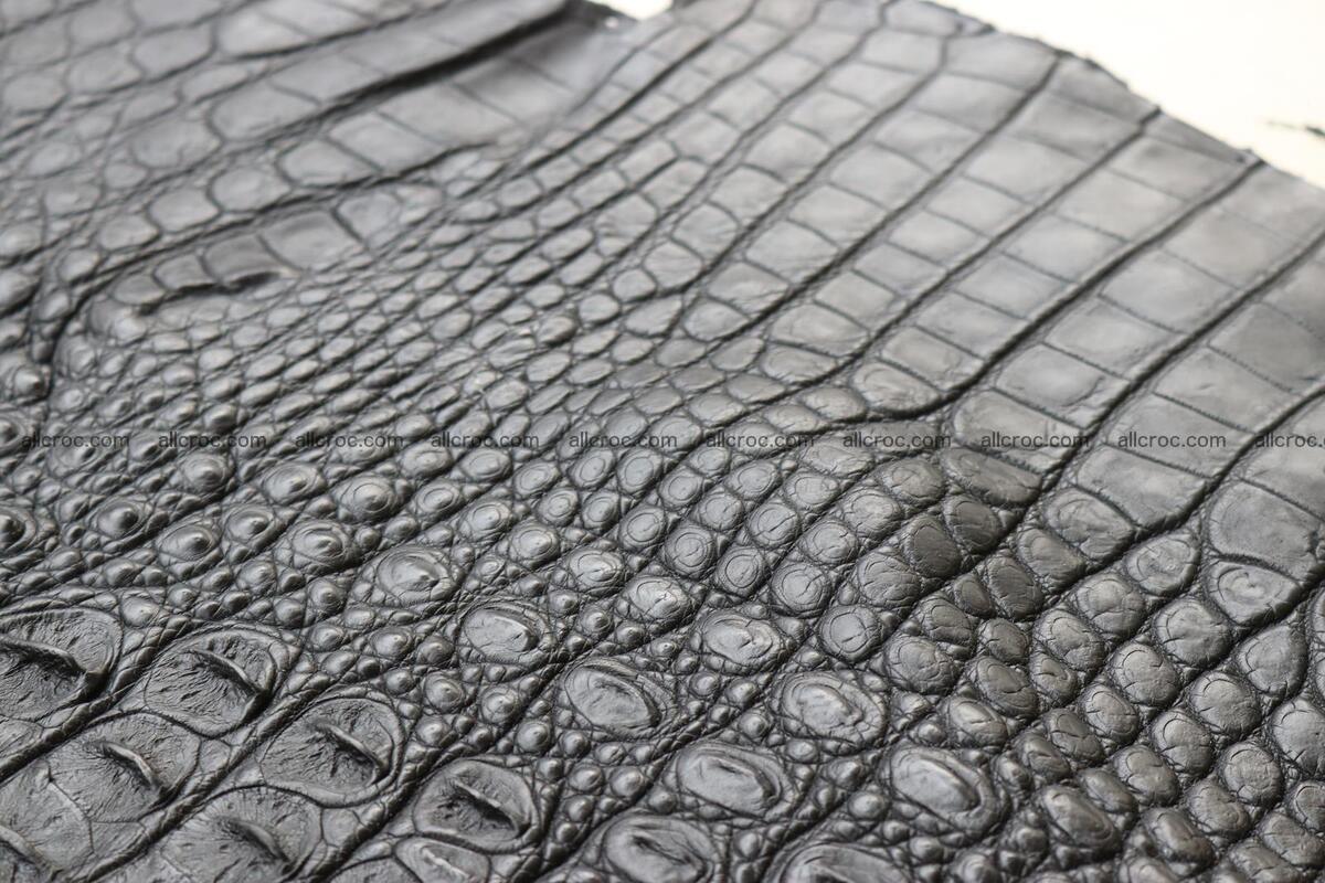 Crocodile skin back part black color 1245 Foto 14