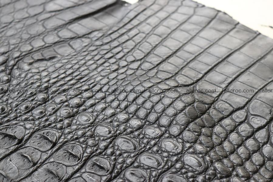 Crocodile skin back part black color 1245