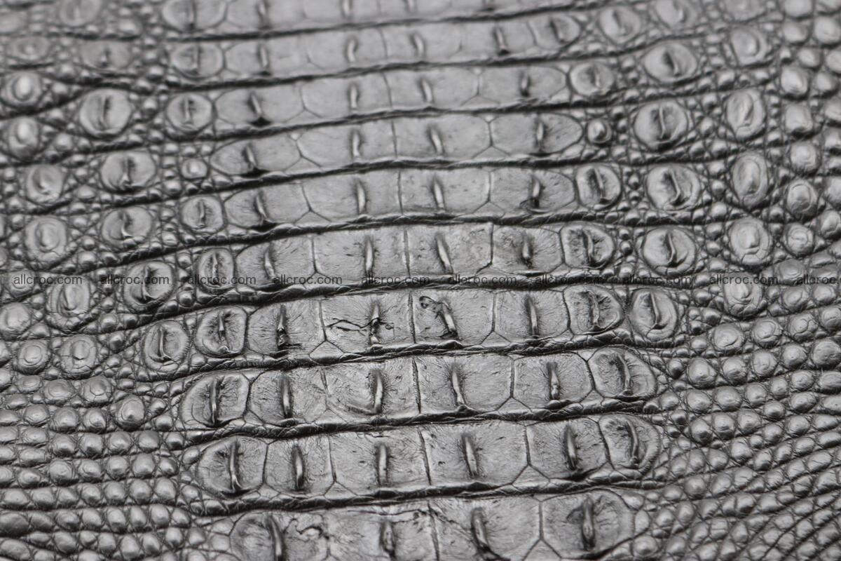 Crocodile skin back part black color 1245 Foto 15