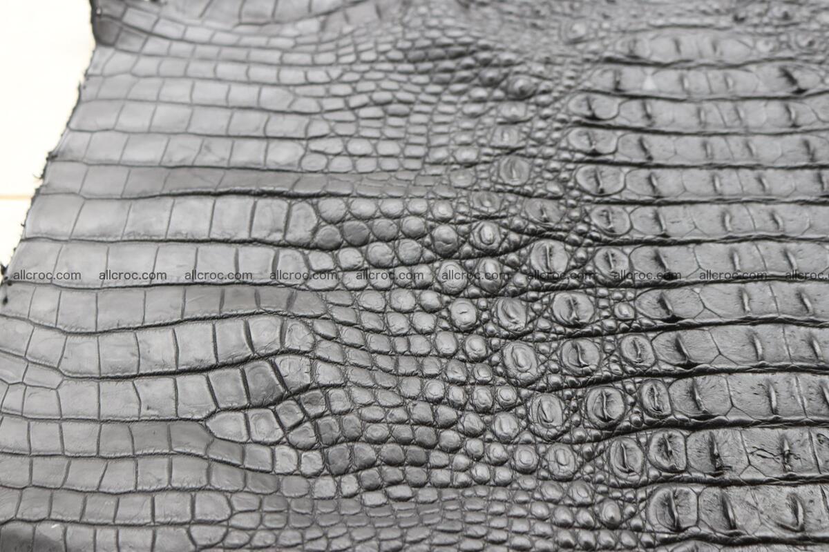 Crocodile skin back part black color 1245 Foto 16
