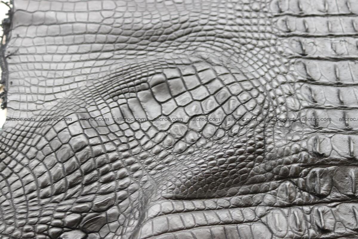 Crocodile skin back part black color 1245 Foto 10