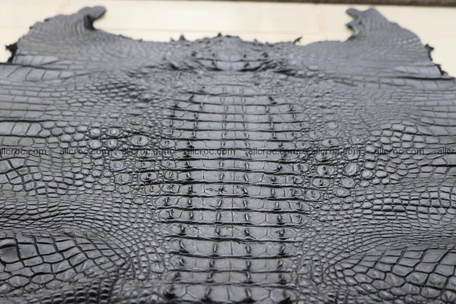 Crocodile skin back part black color 1245