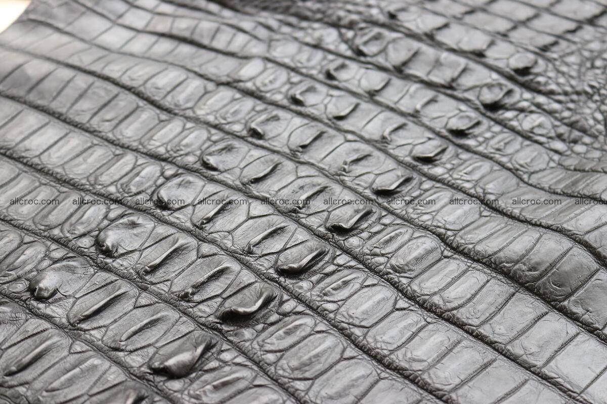 Crocodile skin back part black color 1245 Foto 13