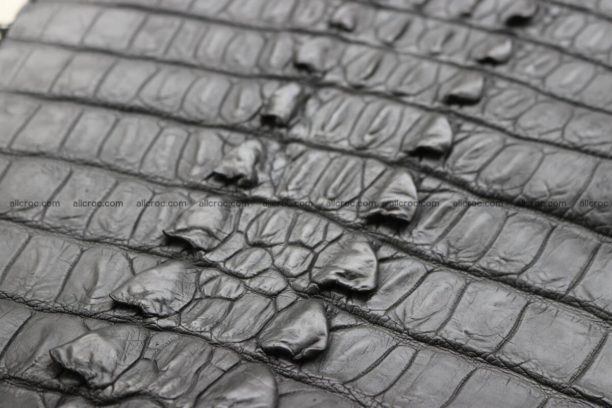 Crocodile skin back part black color 1245 Foto 17