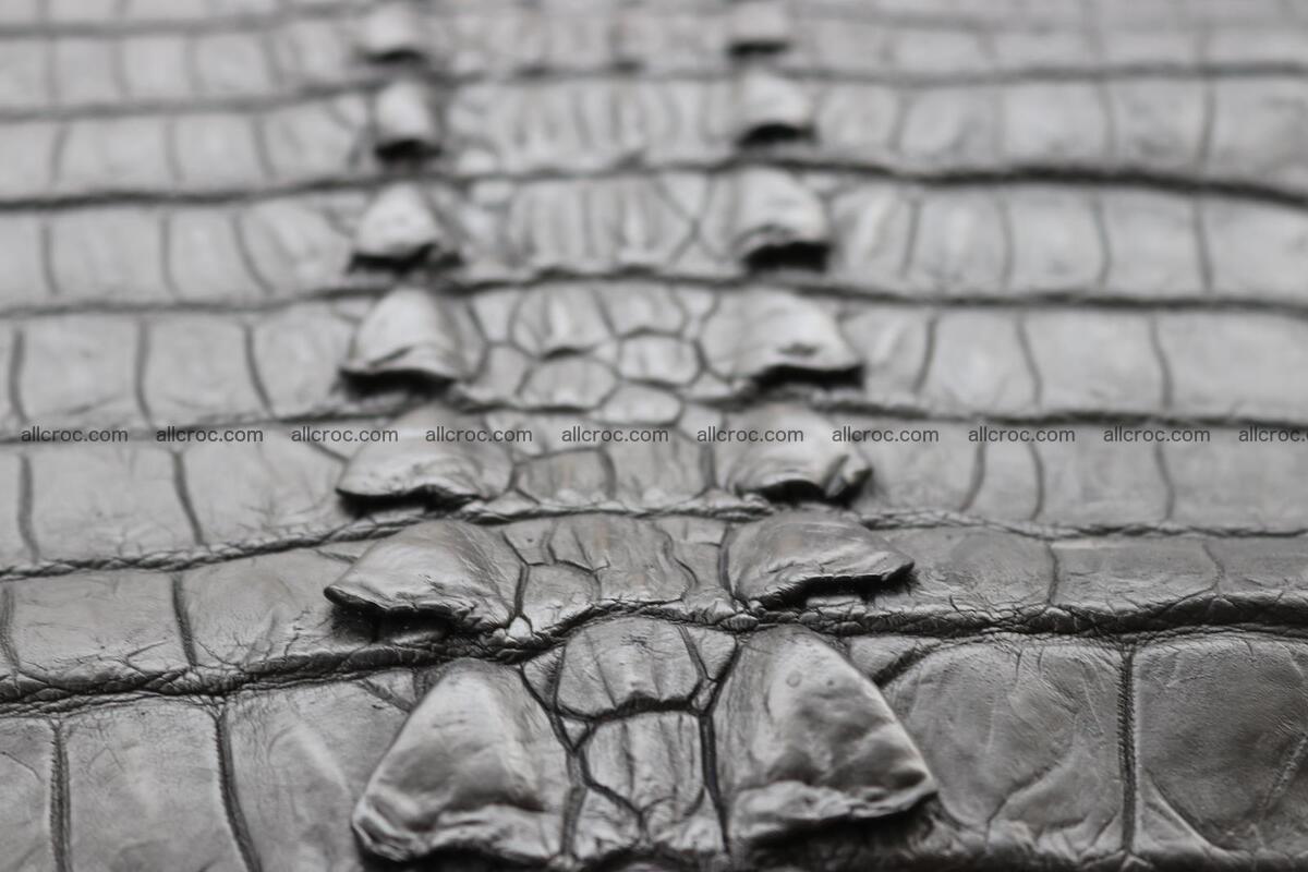 Crocodile skin back part black color 1245 Foto 7