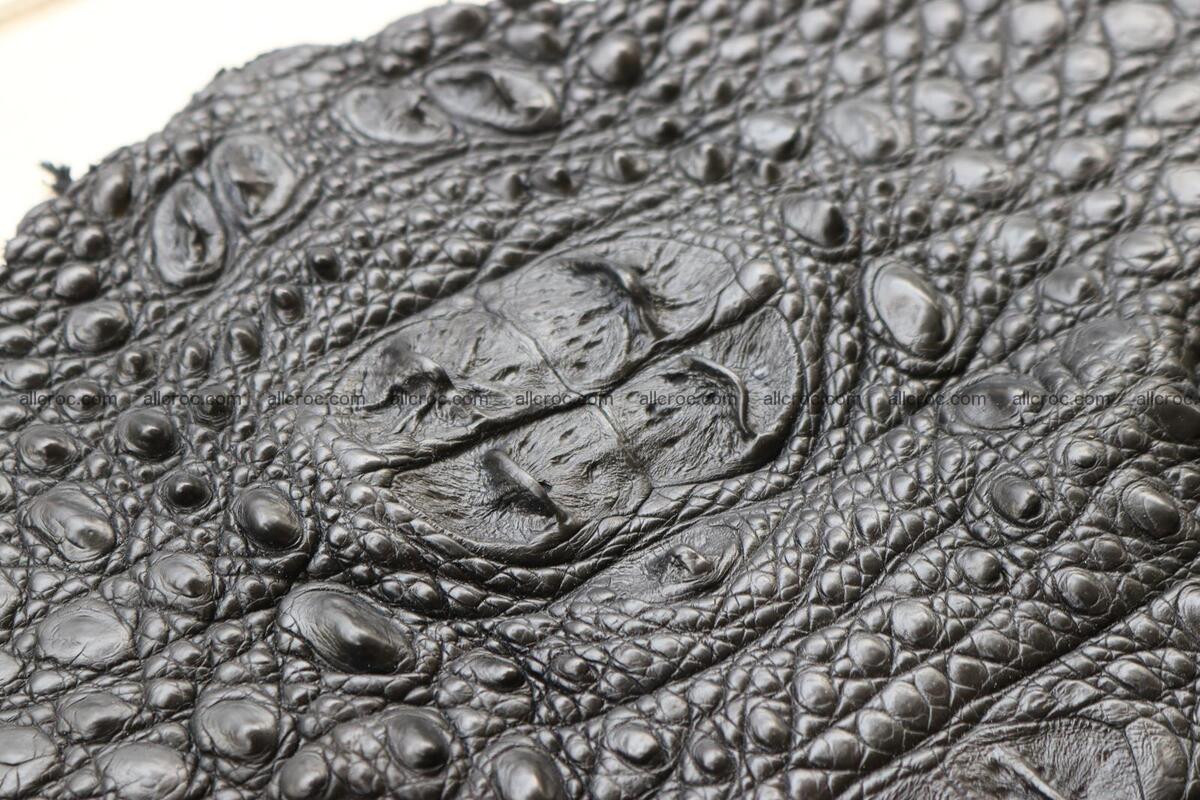 Crocodile skin back part black color 1246 Foto 12