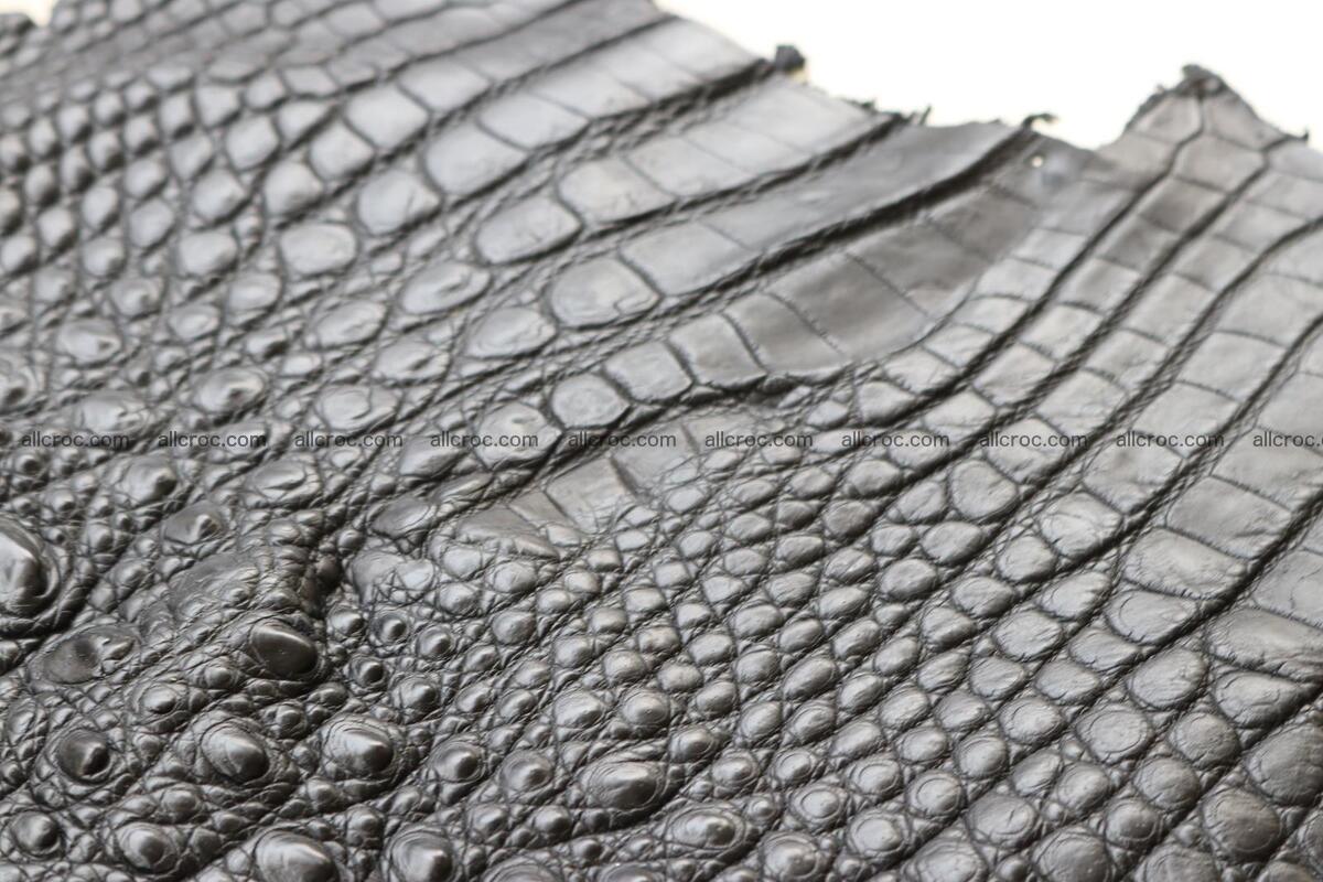 Crocodile skin back part black color 1246 Foto 16