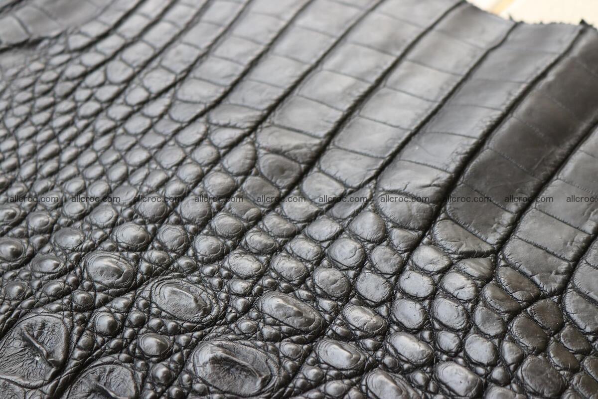 Crocodile skin back part black color 1246 Foto 15