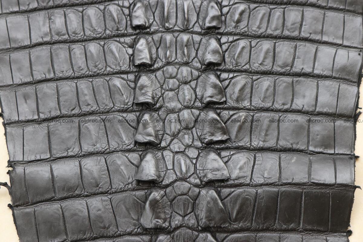 Crocodile skin back part black color 1246 Foto 9