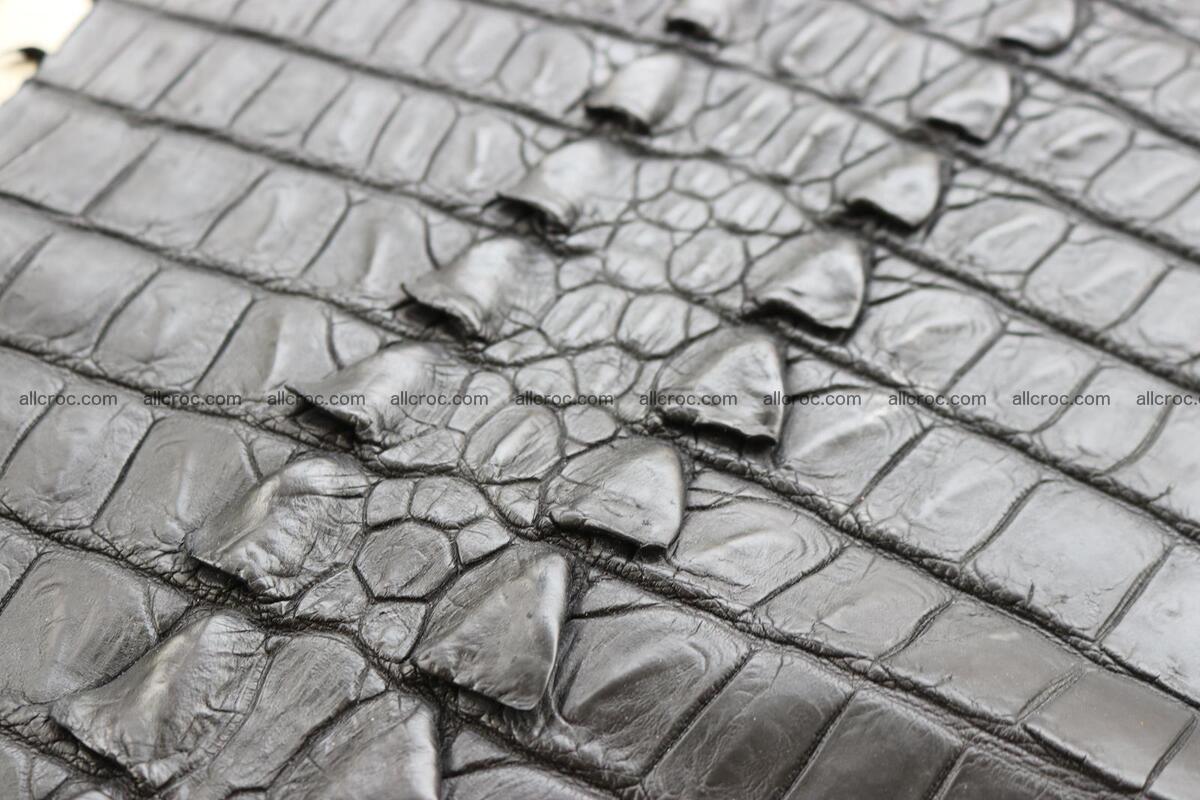 Crocodile skin back part black color 1246 Foto 19