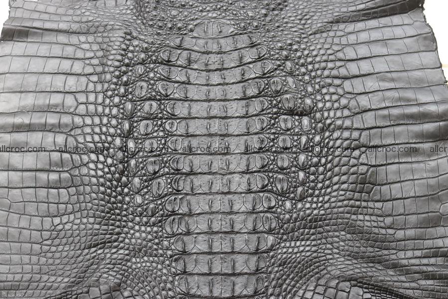 Crocodile skin back part black color 1247