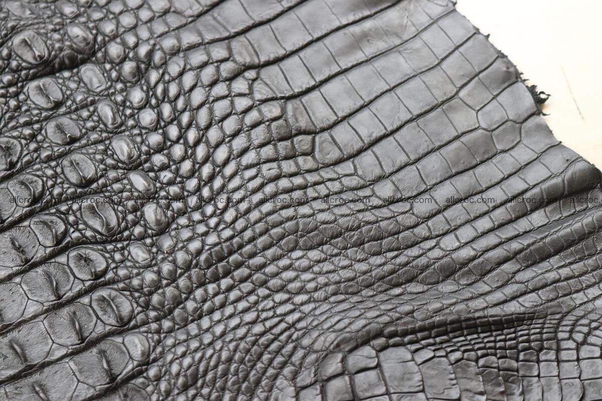 Crocodile skin back part black color 1247 Foto 17