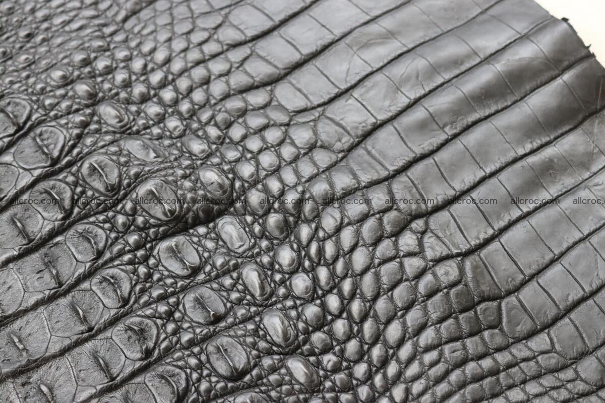 Crocodile skin back part black color 1247 Foto 18