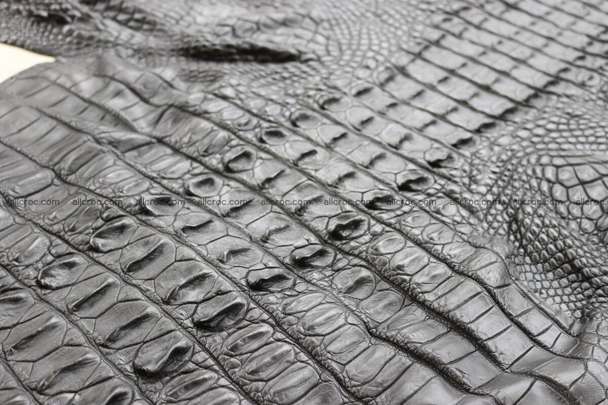 Crocodile skin back part black color 1247 Foto 26