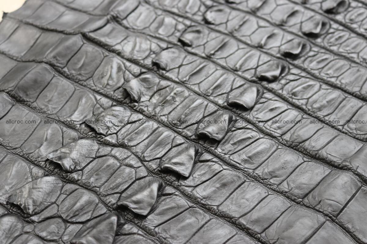Crocodile skin back part black color 1247 Foto 28
