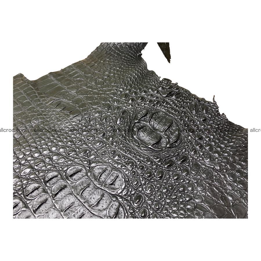 Crocodile skin back part black color 1223 Foto 1
