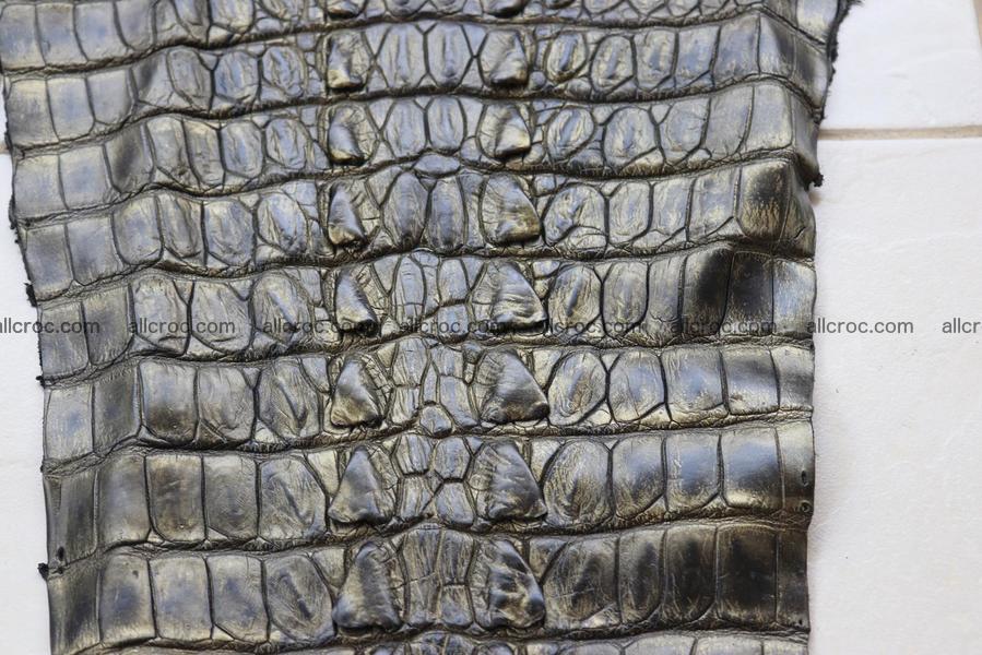 Crocodile skin back part brush off effect gold color 1244