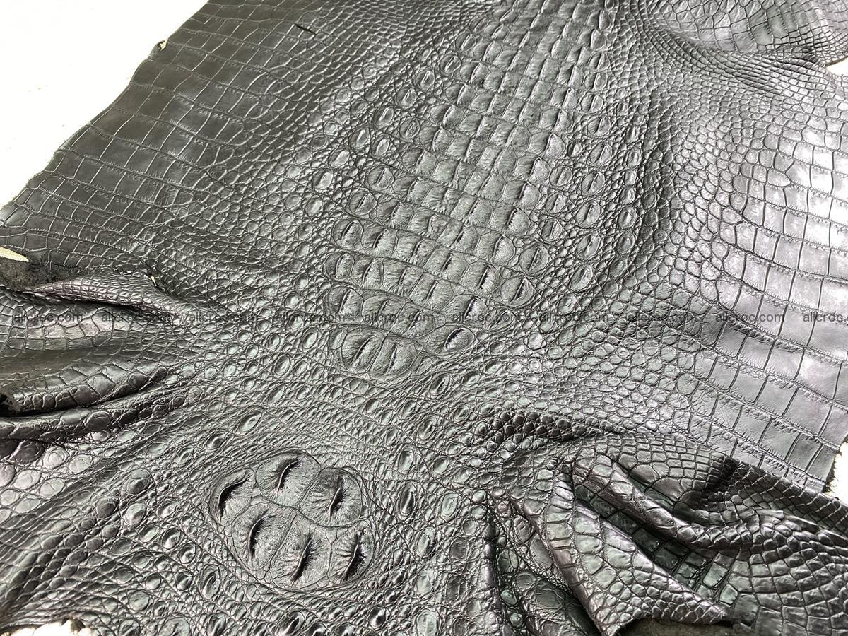 Crocodile skin back part 52cm black color 1528 Foto 7