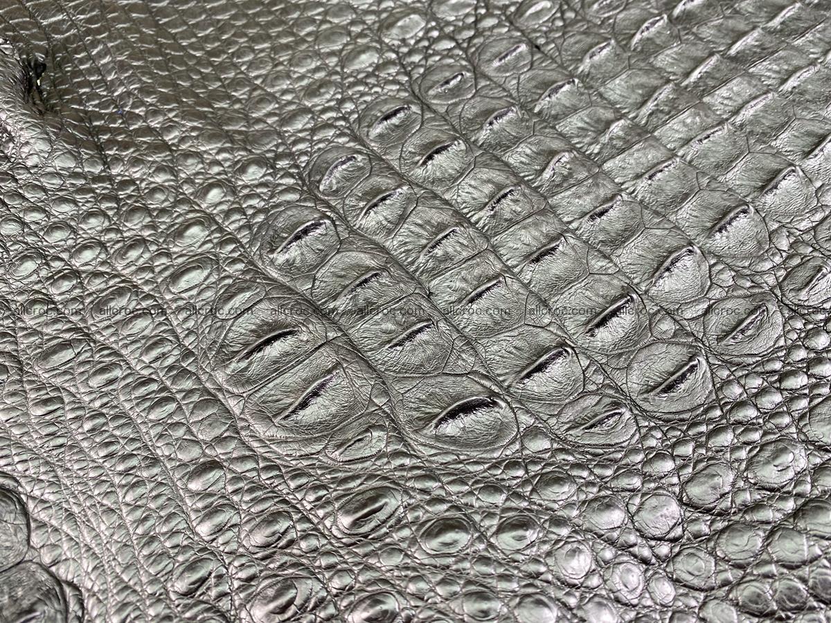 Crocodile skin back part 52cm black color 1528 Foto 4