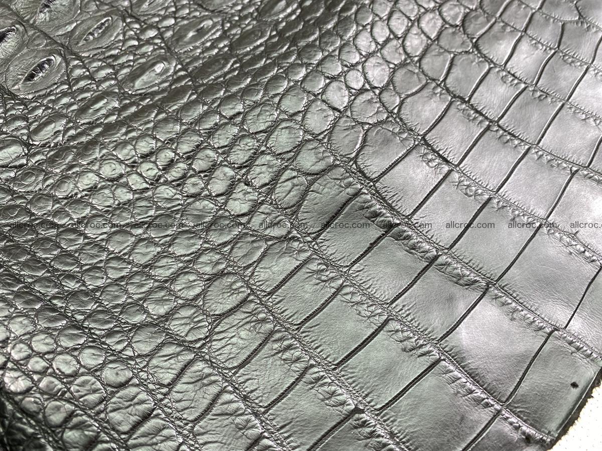 Crocodile skin back part 52cm black color 1528 Foto 5