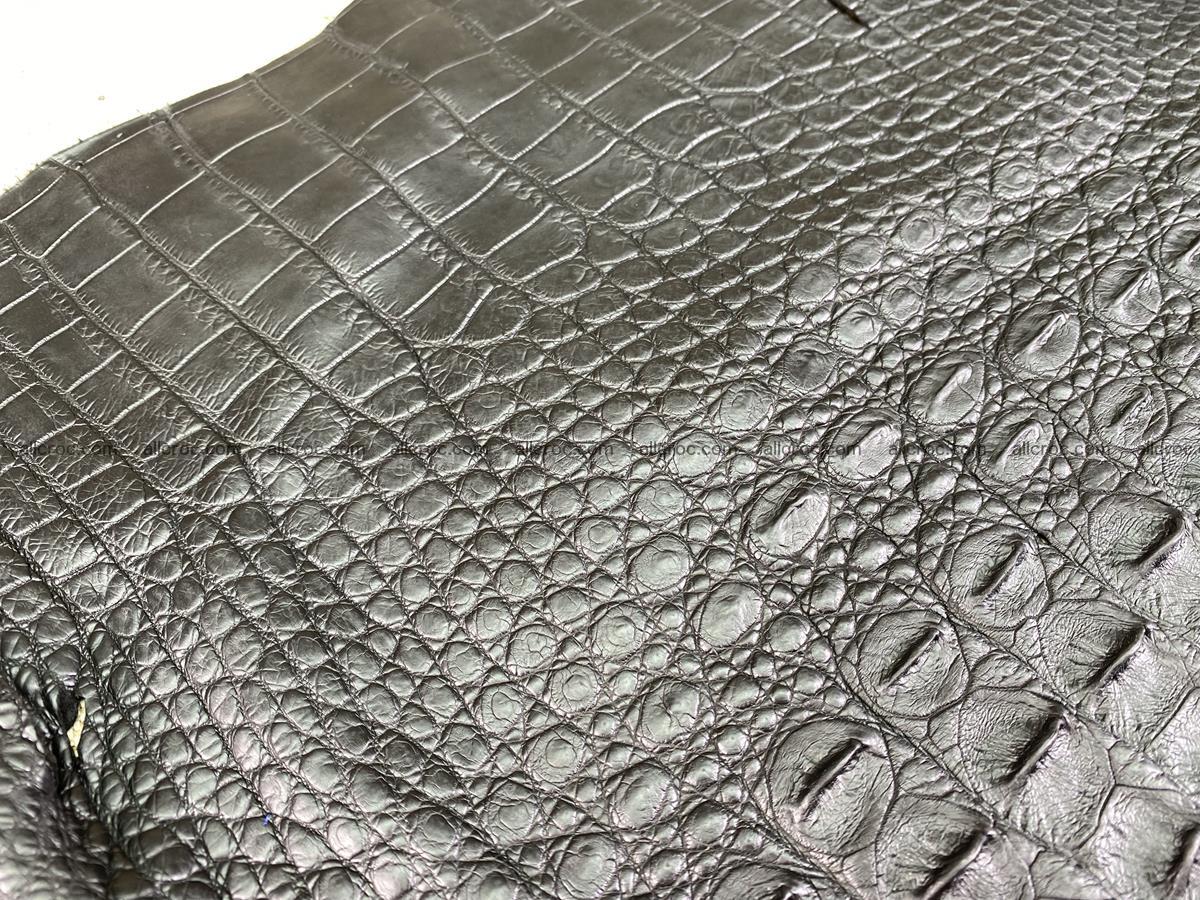 Crocodile skin back part 52cm black color 1528 Foto 6