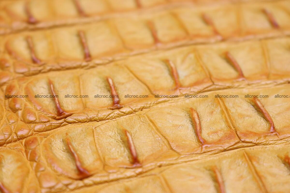 Crocodile skin back part light brown color 1236 Foto 5
