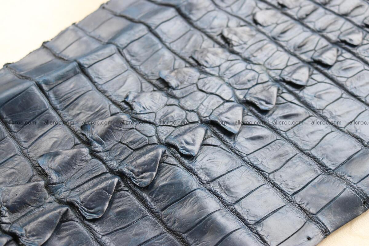 Crocodile skin back part navy blue color 1239 Foto 9