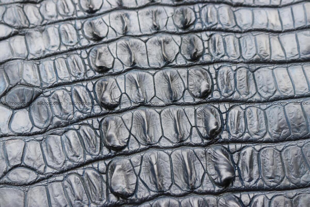 Crocodile skin back part navy blue color 1241 Foto 17