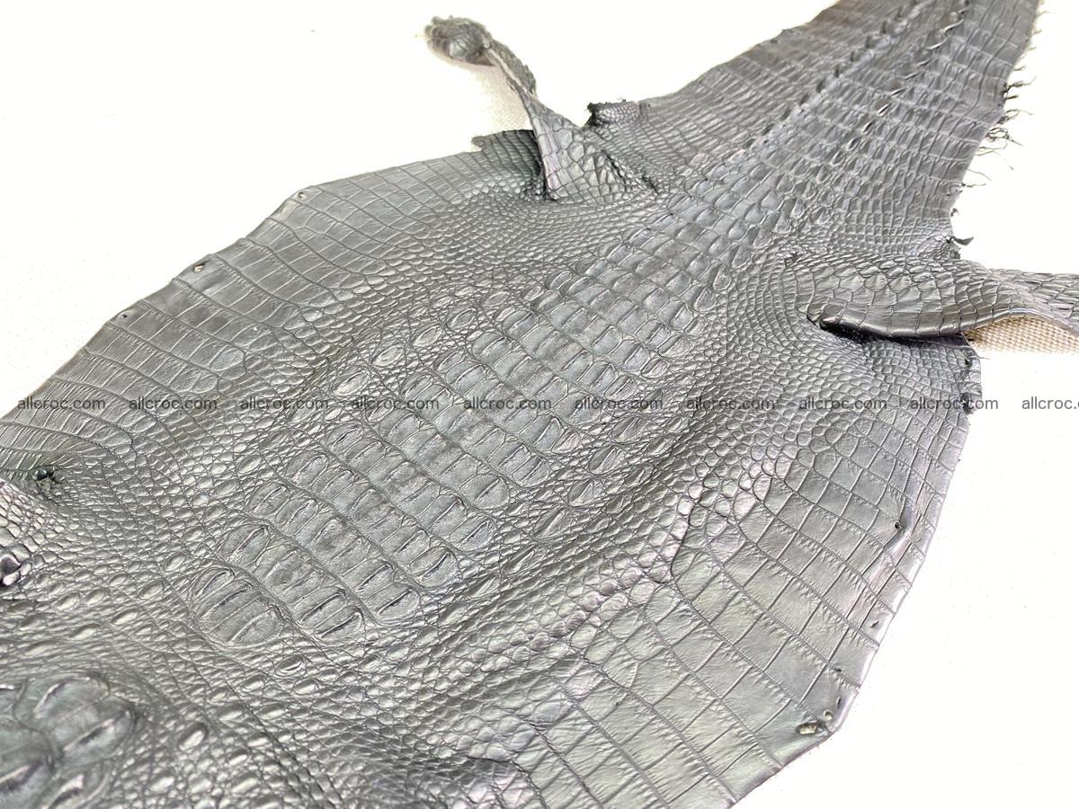 Crocodile skin back part with head and paws 24cm black color 1491 Foto 7