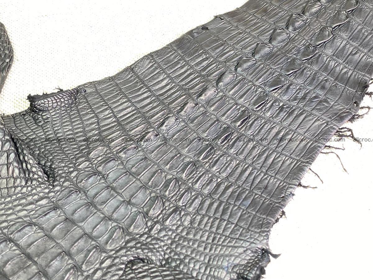 Crocodile skin back part with head and paws 24cm black color 1491 Foto 8