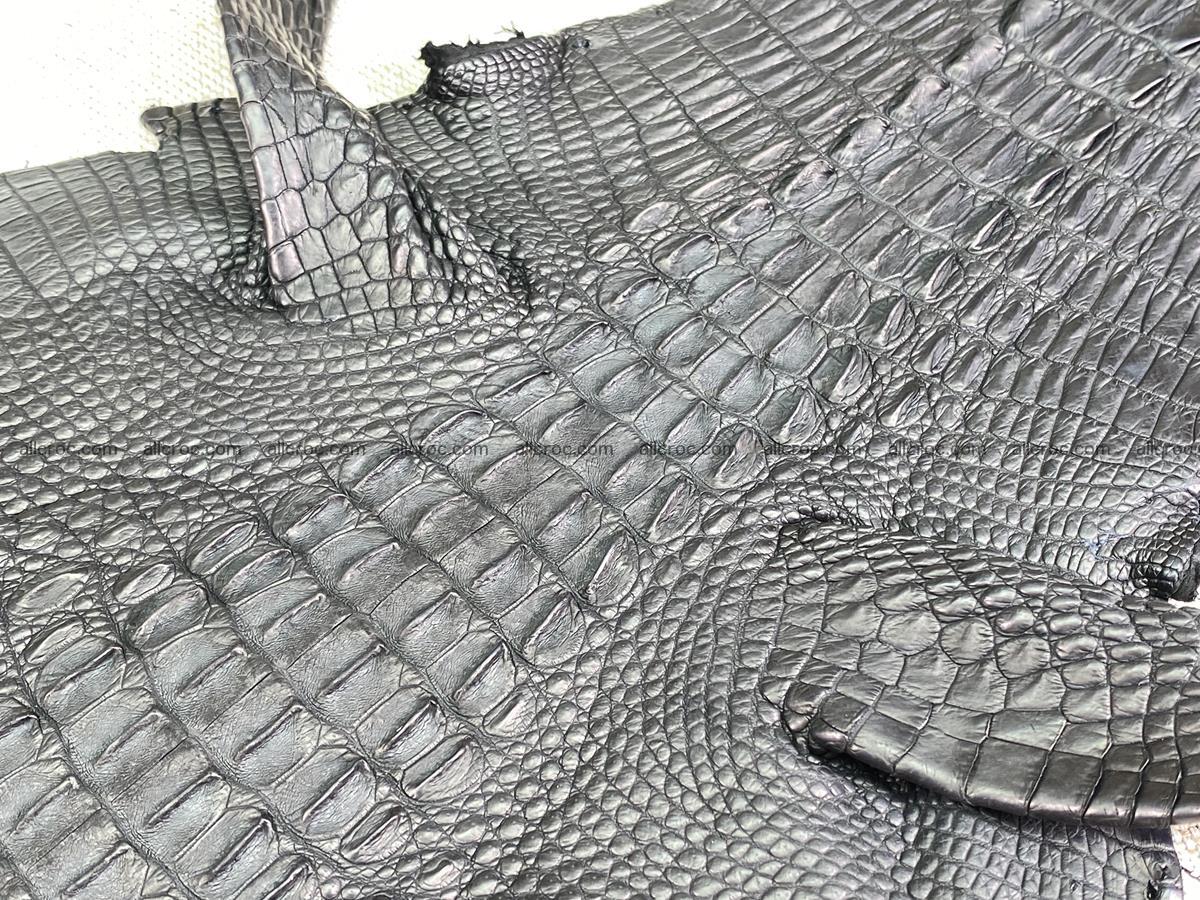 Crocodile skin back part with head and paws 24cm black color 1491 Foto 9