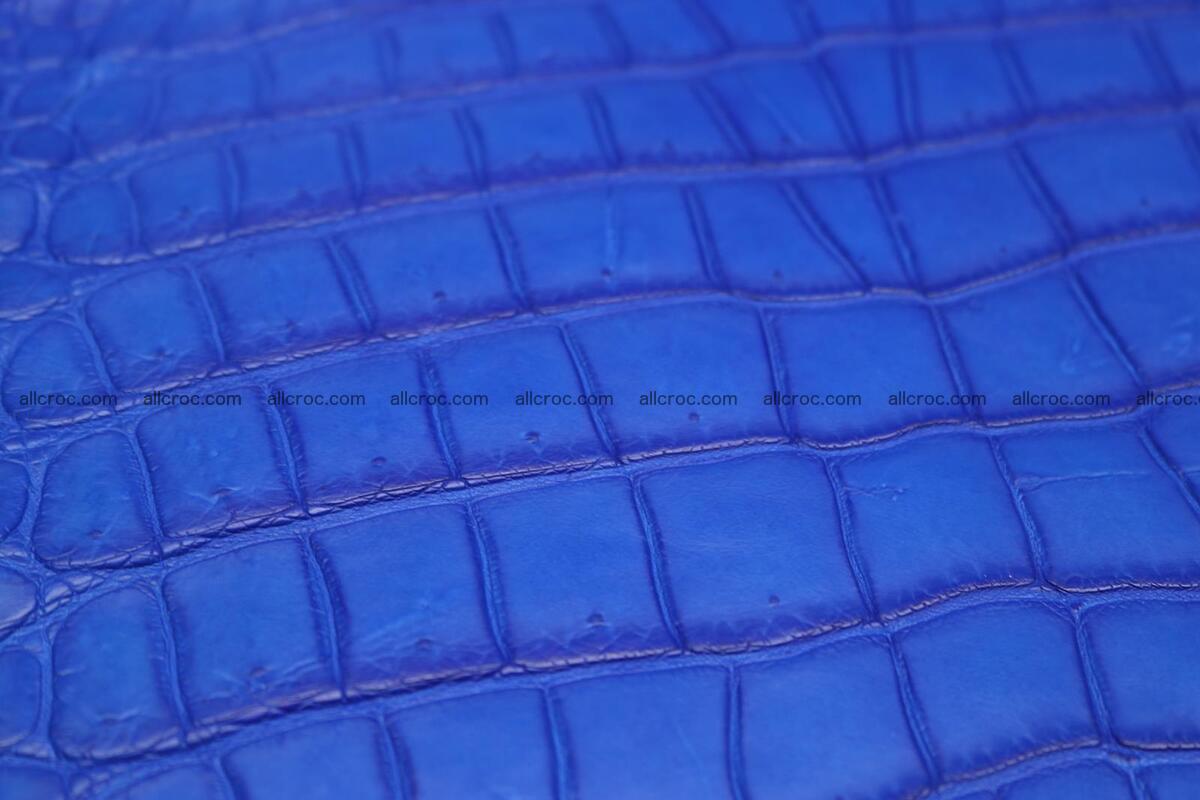 Crocodile skin belly blue color 1225 Foto 4