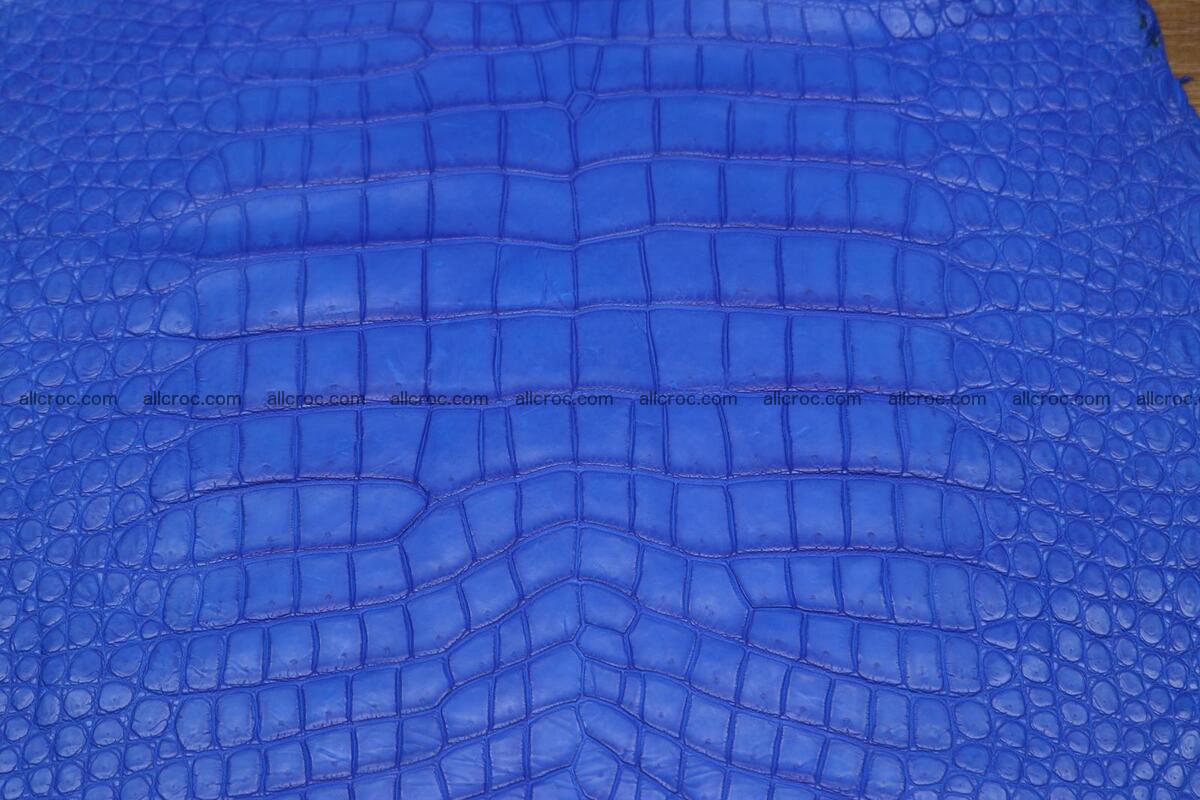 Crocodile skin belly blue color 1224 Foto 1