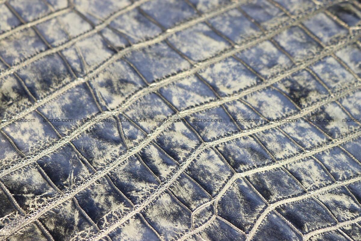 Crocodile skin belly brush off gold color 1226 Foto 2