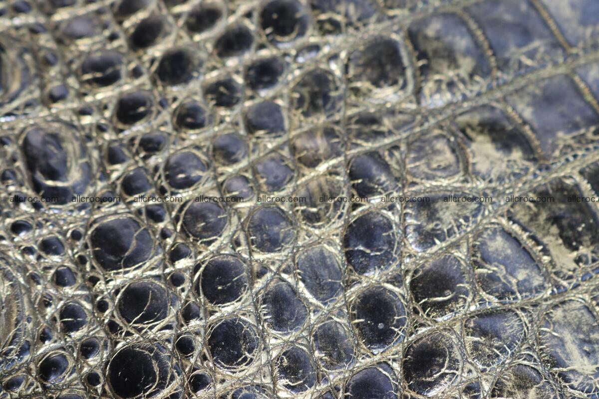 Crocodile skin belly brush off gold color 1226 Foto 3