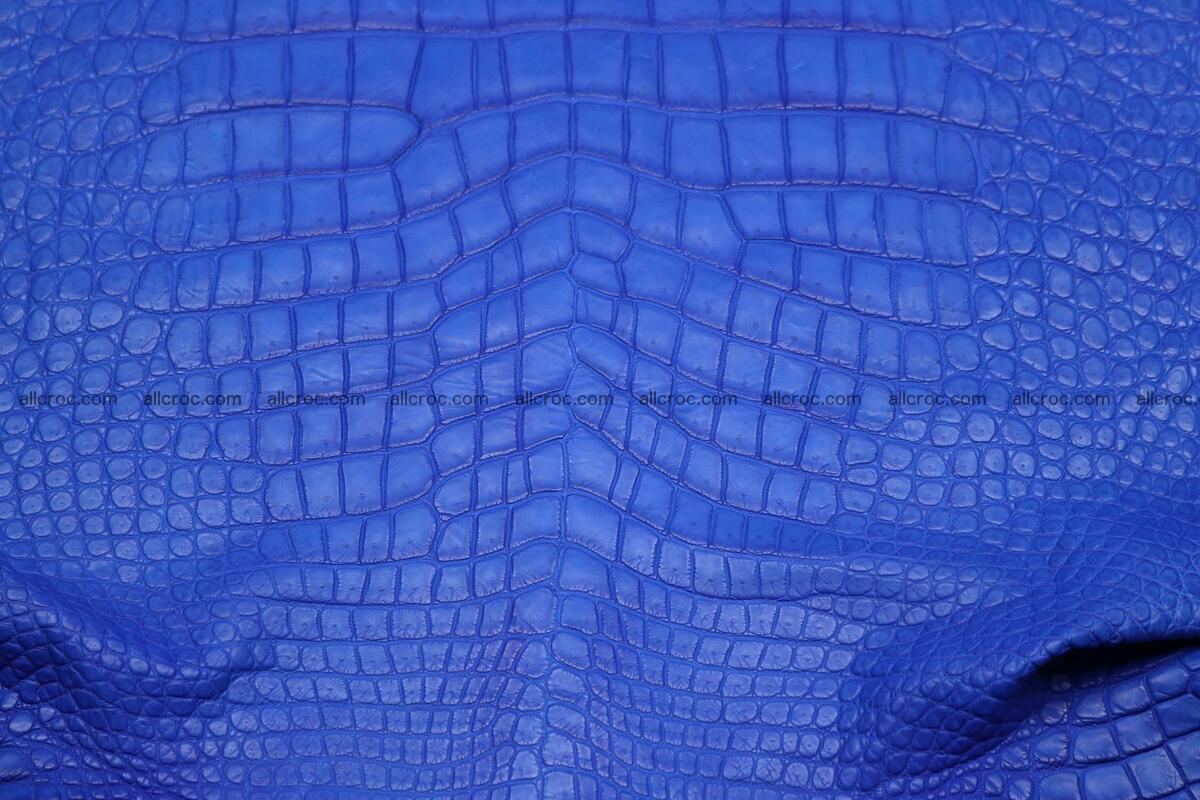 Crocodile skin belly blue color 1224 Foto 2