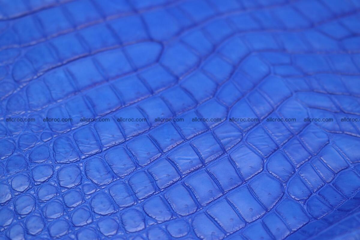 Crocodile skin belly blue color 1224 Foto 6
