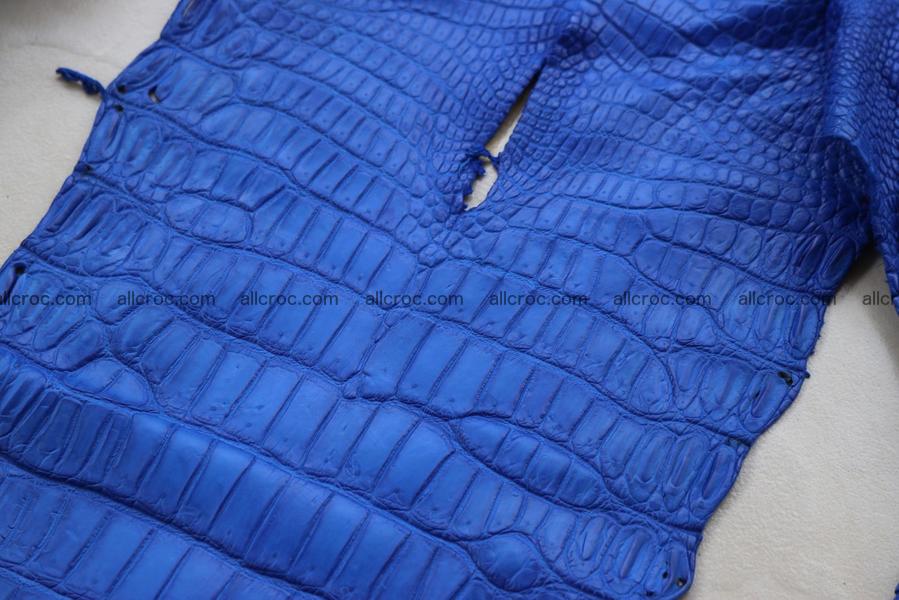 Crocodile skin belly blue color 1253