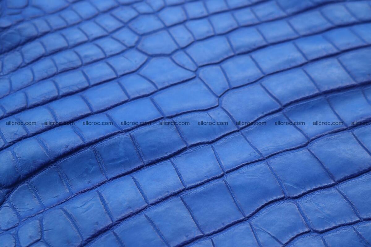 Crocodile skin belly blue color 1254 Foto 18