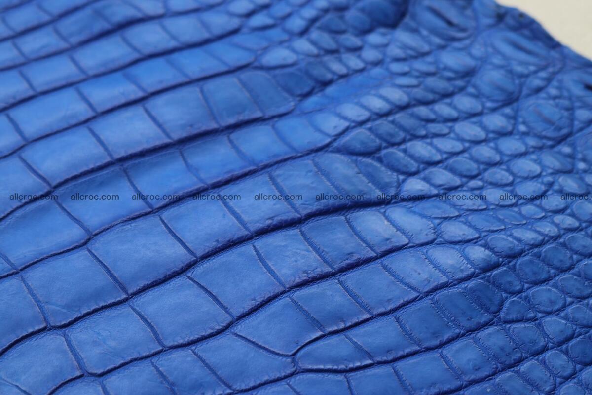 Crocodile skin belly blue color 1254 Foto 19