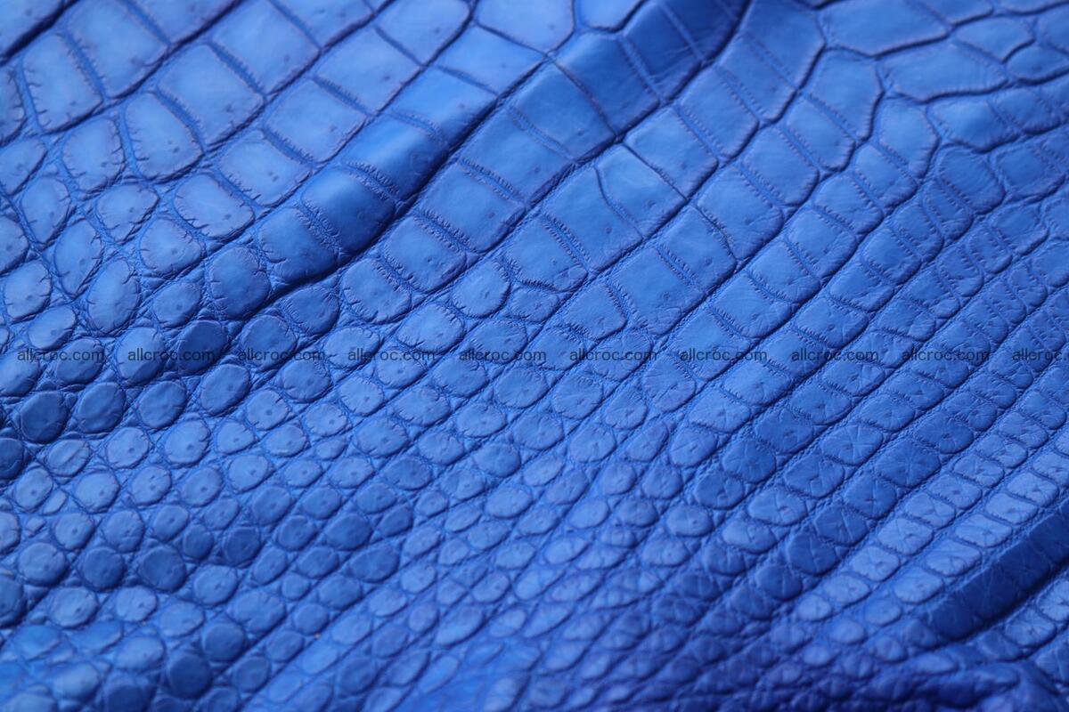 Crocodile skin belly blue color 1255 Foto 17
